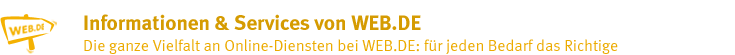 Informationen & Services von WEB.DE