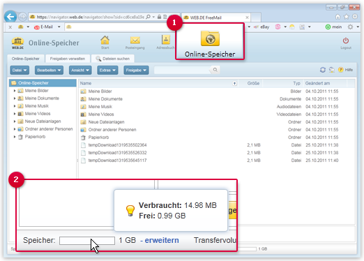 Verwalten Sie Ihre E-Mail-Ordner 